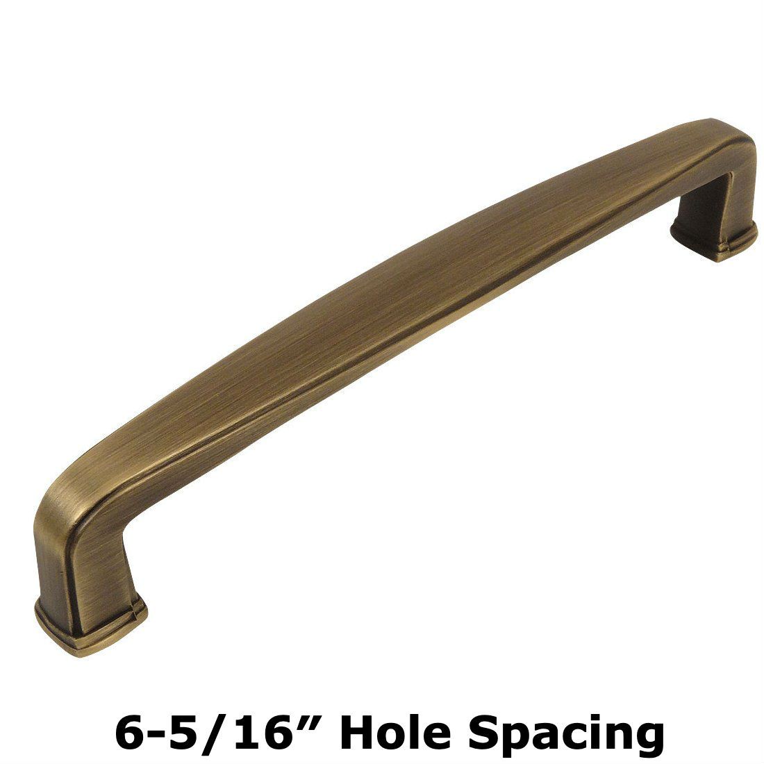 Cosmas 4392-160BAB Brushed Antique Brass Cabinet Pull