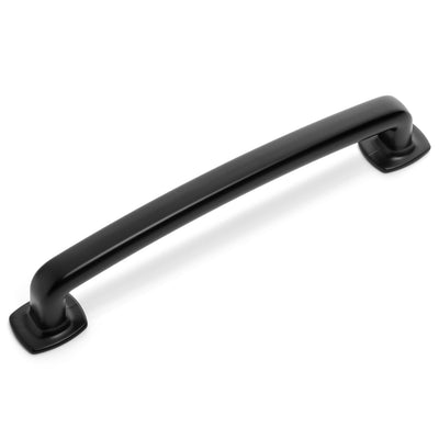 Cosmas 4396-128FB Flat Black Cabinet Pull