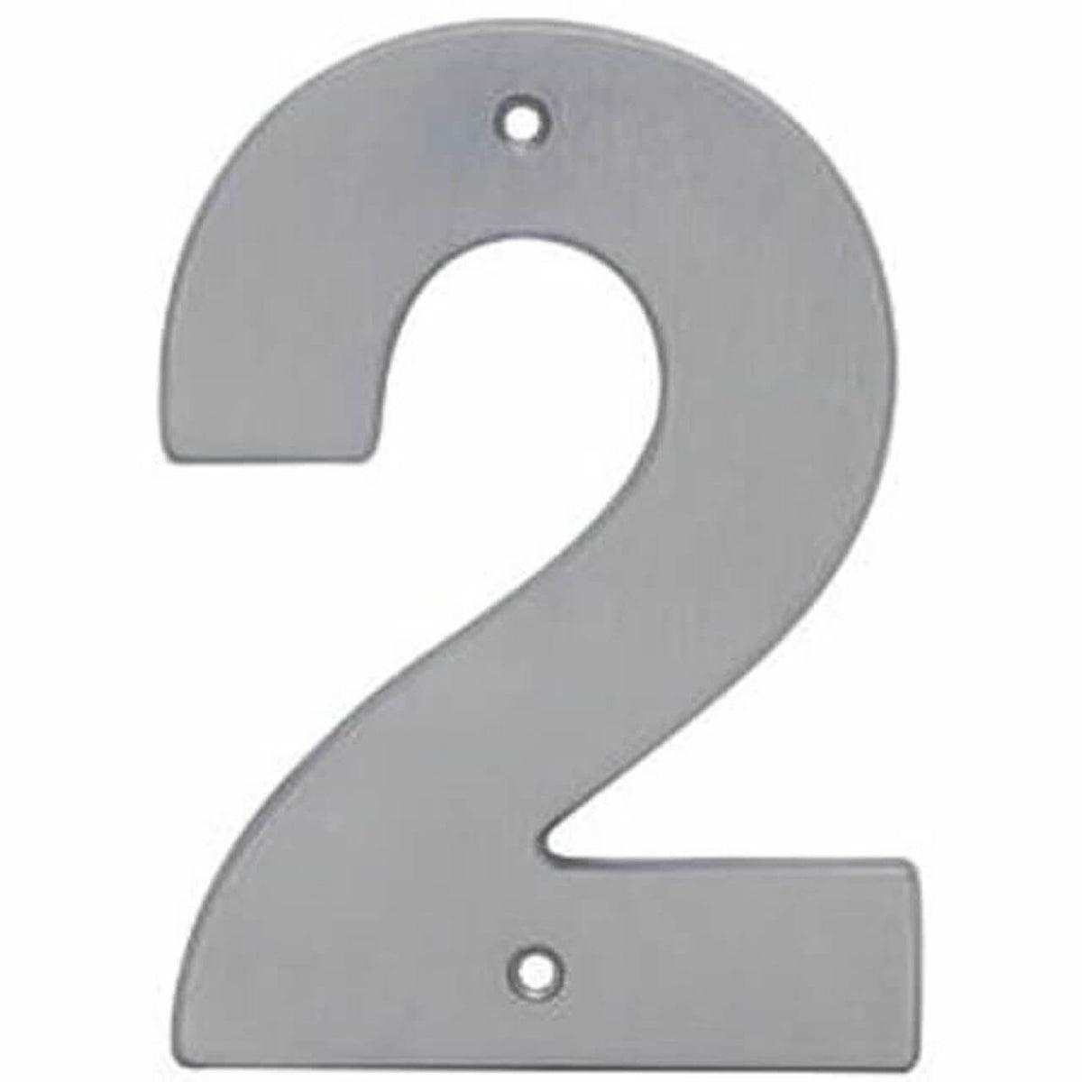5&quot; House Numbers, Satin Nickel