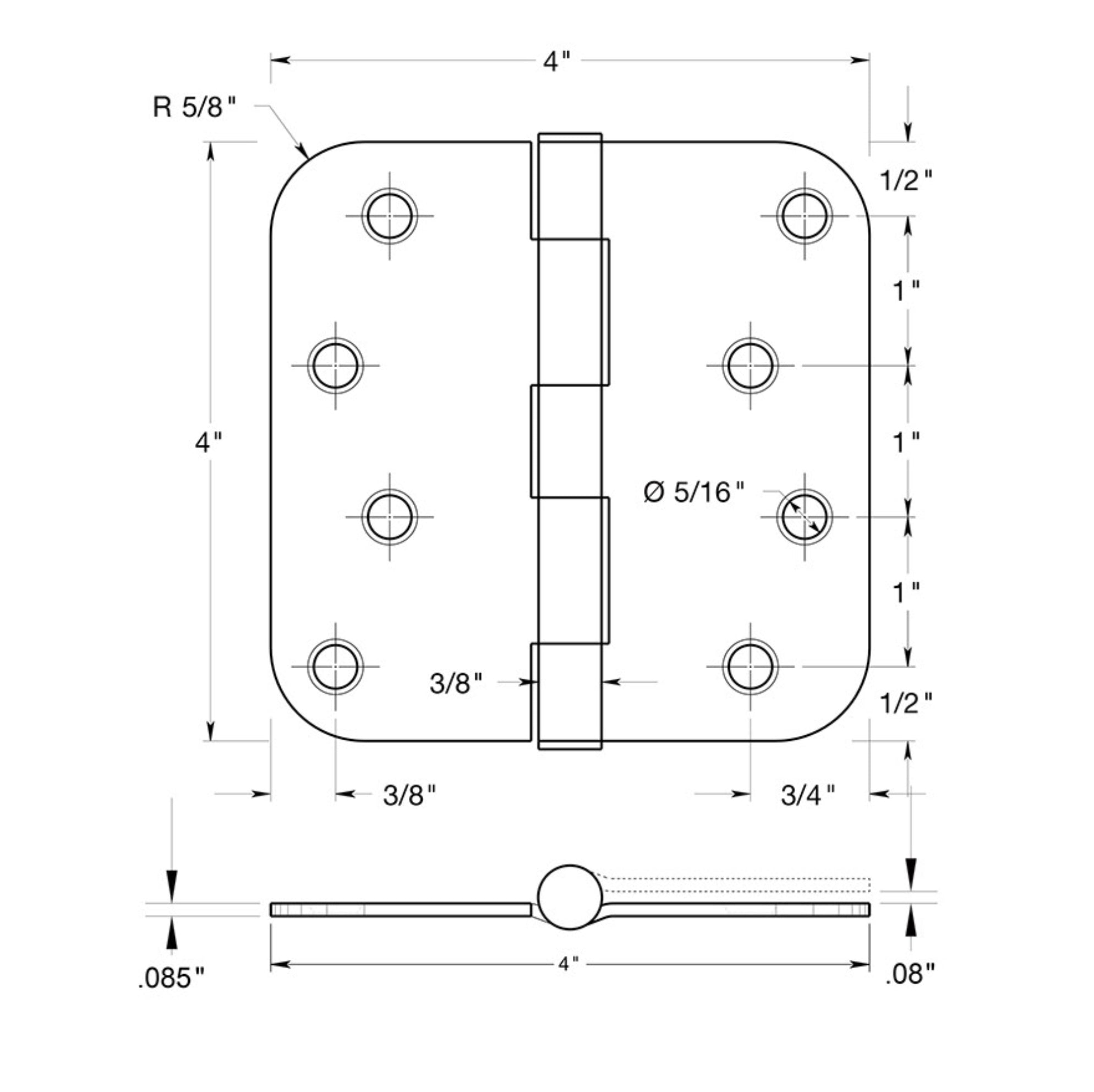 Door Hinges | All-Finish Door Hardware Hinges — Satin Nickel, Chrome ...
