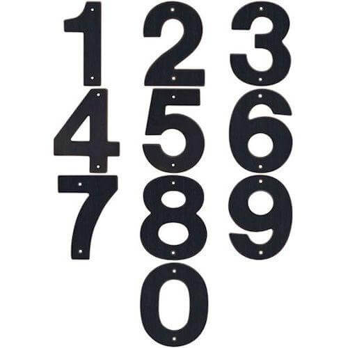5&quot; House Numbers, Oil Rubbed Bronze