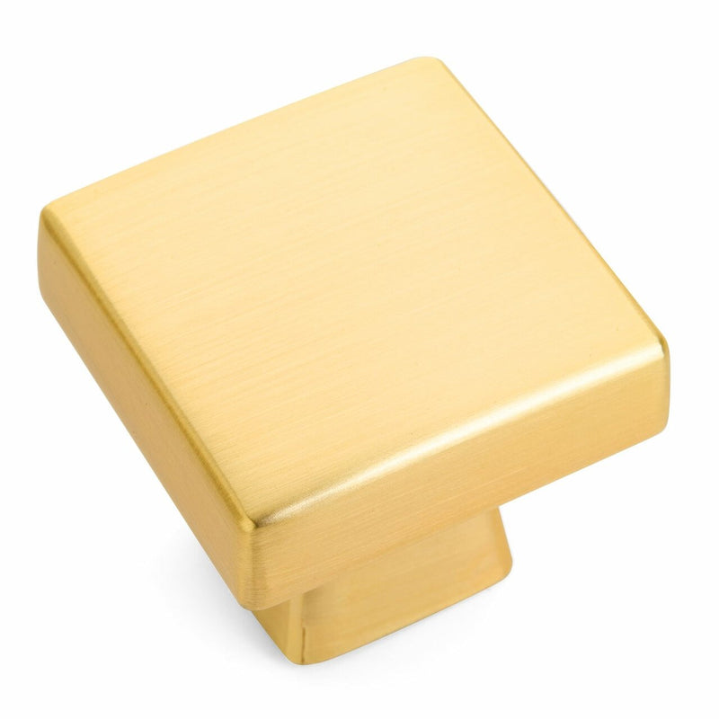 Cosmas 5233BG Brushed Gold Square Contemporary Cabinet Knob