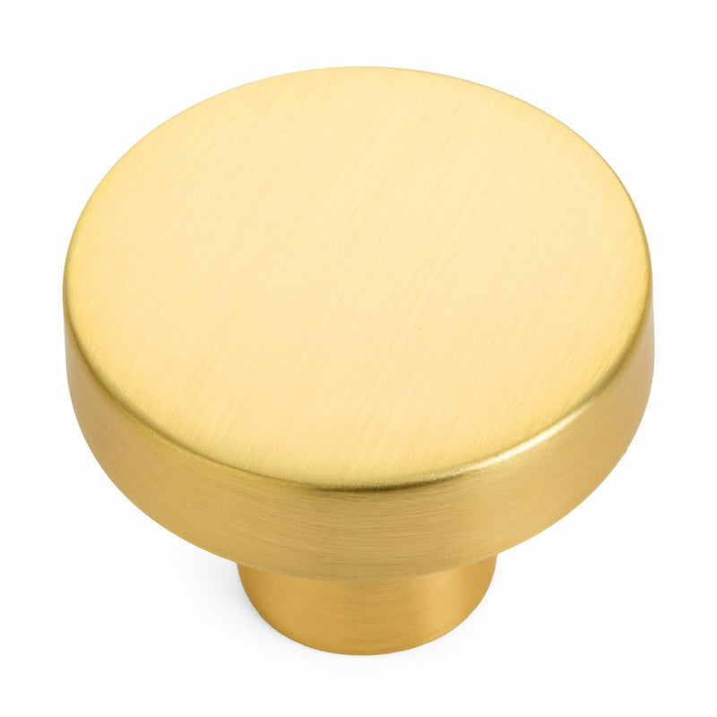 Cosmas 5234BG Brushed Gold Round Contemporary Cabinet Knob