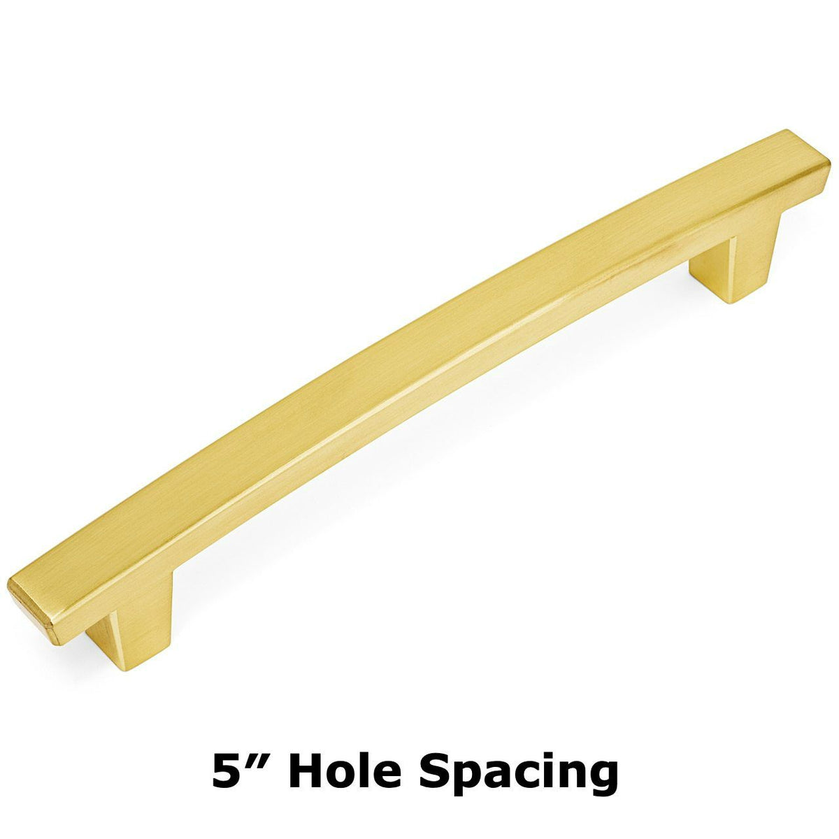 Cosmas 5239BB Brushed Brass Contemporary Arch Cabinet Pull