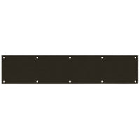 Designers Impressions Oil Rubbed Bronze Kick Plate - DoorCorner.com