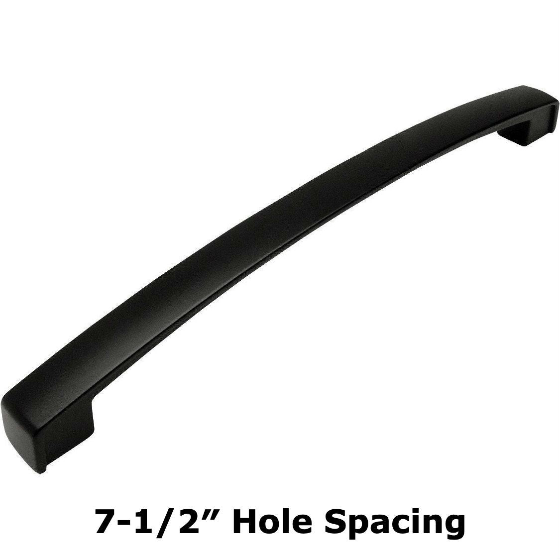 Cosmas 616-192FB Flat Black Subtle Arch Cabinet Pull