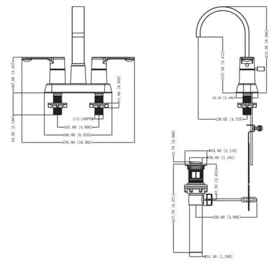 Designers Impressions 615649 Satin Nickel Lavatory Vanity Faucet