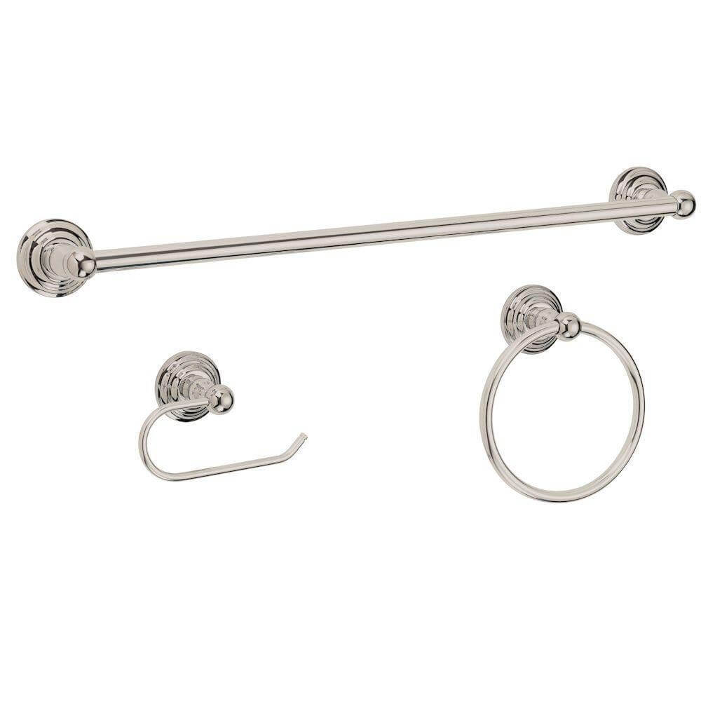 700 Series 3 Piece Satin Nickel Bathroom Hardware Set