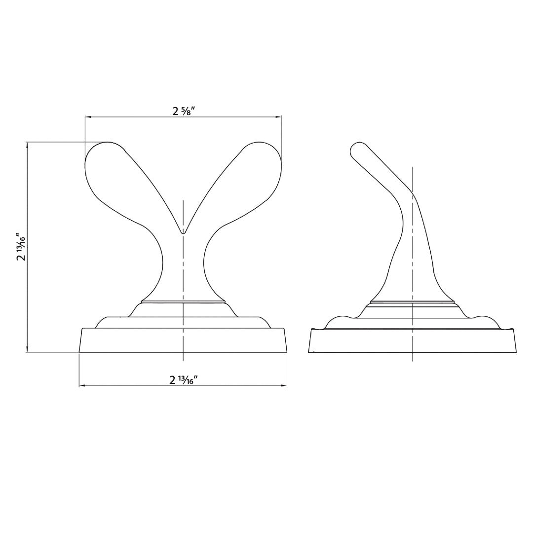 900 Series Polished Chrome Robe Hook