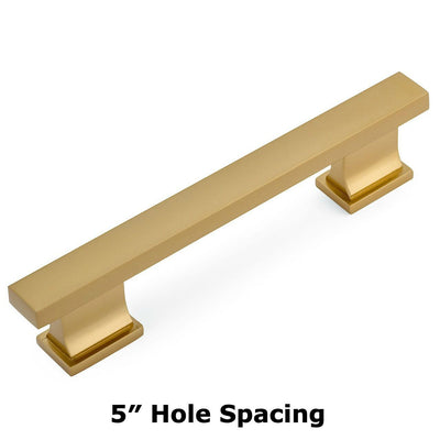 Cosmas 702-5GC Gold Champagne Contemporary Cabinet Pulls 5&quot; hole spacing