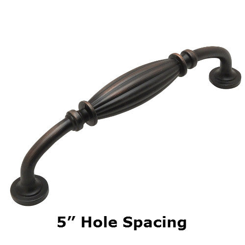 5-Pack Cosmas Oil Rubbed Bronze Cabinet Cup Pulls - Model #7712ORB