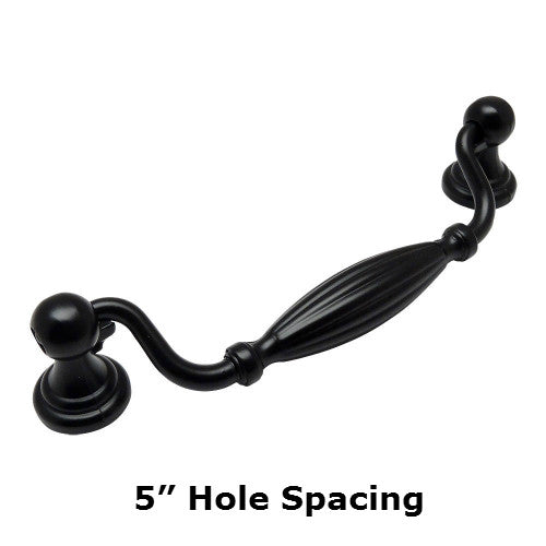 Cosmas 7122FB Flat Black Cabinet Pull - Cosmas