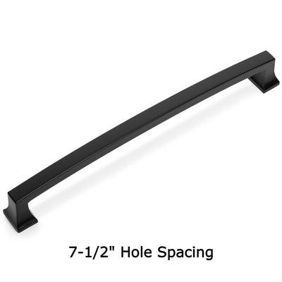 Cosmas 755-192FB Flat Black Cabinet Pull