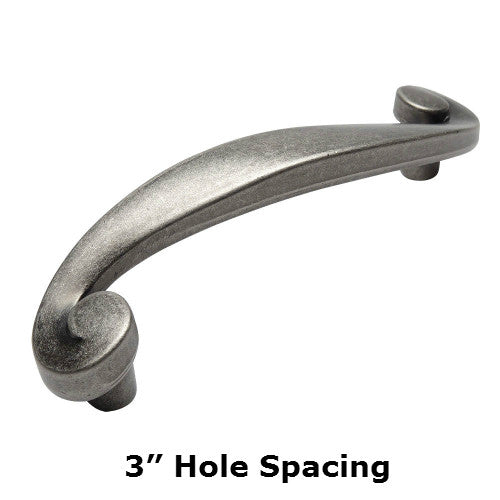 Cosmas 774WN Weathered Nickel Swirl Cabinet Pull - Cosmas