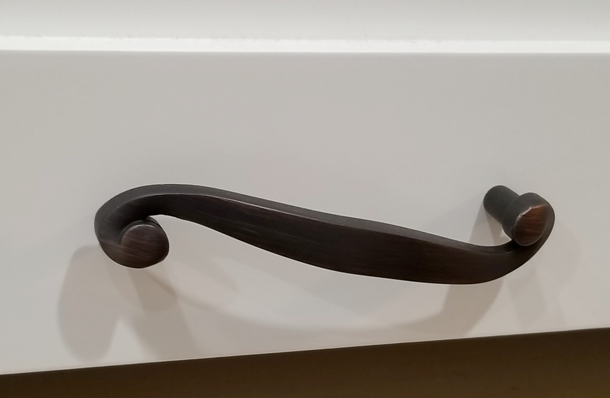 Cosmas 774ORB Oil Rubbed Bronze Swirl Cabinet Pull