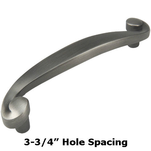 Cosmas 776AS Antique Silver Swirl Cabinet Pull - Cosmas