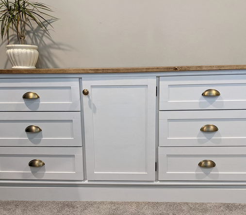 Cosmas 783BAB Brushed Antique Brass Cabinet Cup Pull