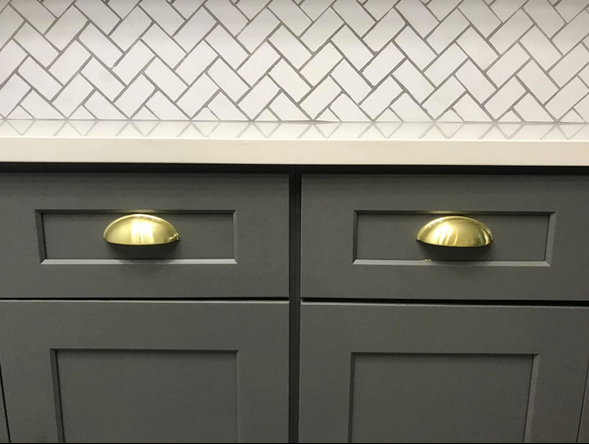 Cosmas 783BB Brushed Brass Cabinet Cup Pull