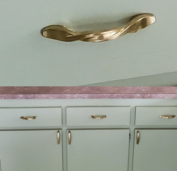 Cosmas 9009bb Brushed Brass Twist Cabinet Pull 2713