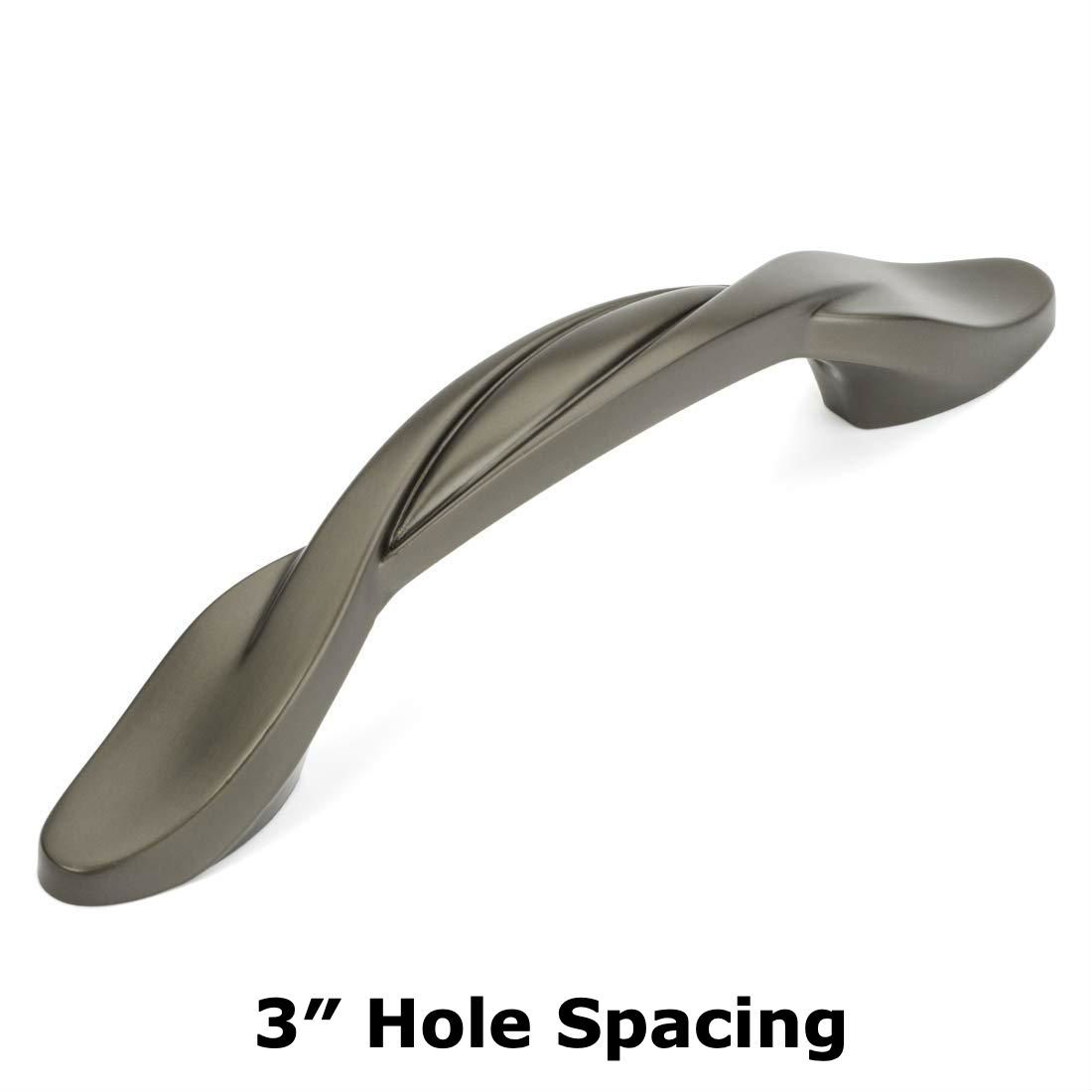 Cosmas 9009GPH Graphite Twist Cabinet Pull