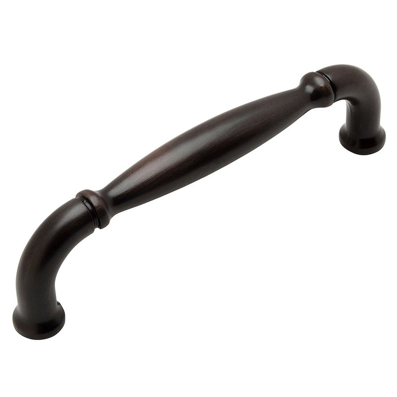 Classic oil rubbed bronze handle pull with three and three quarters inch hole spacing