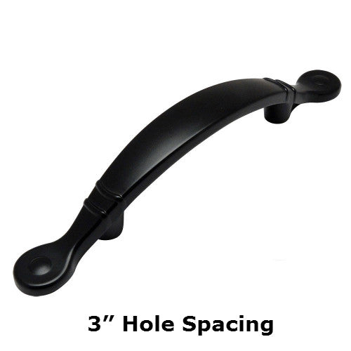 Cosmas 9980FB Flat Black Cabinet Pull