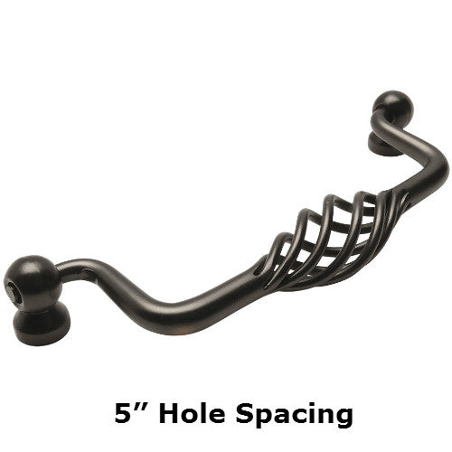 Cosmas 9993-128ORB Oil Rubbed Bronze Birdcage Cabinet Pull