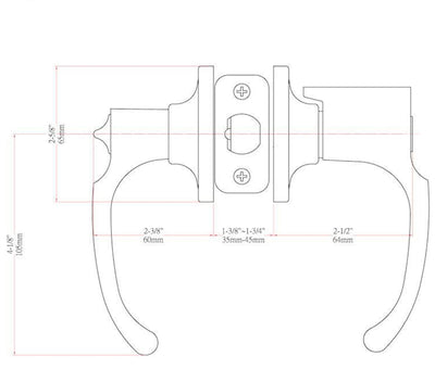 Arlington Oil Rubbed Bronze Entry Lever with Matching Single Cylinder Deadbolt Combo Pack