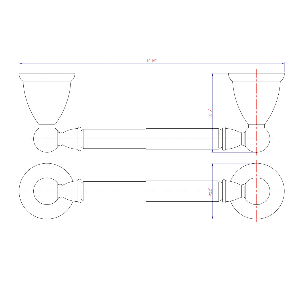 Designers Impressions Astor Series 3 Piece Satin Nickel Bathroom