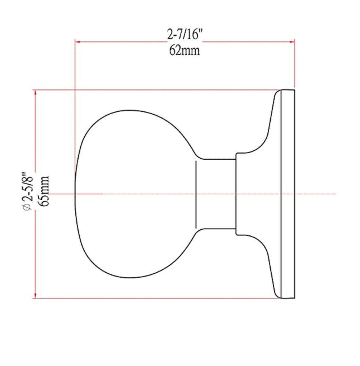 Valhala Matte Black Decorative Handleset with Bedford Knob