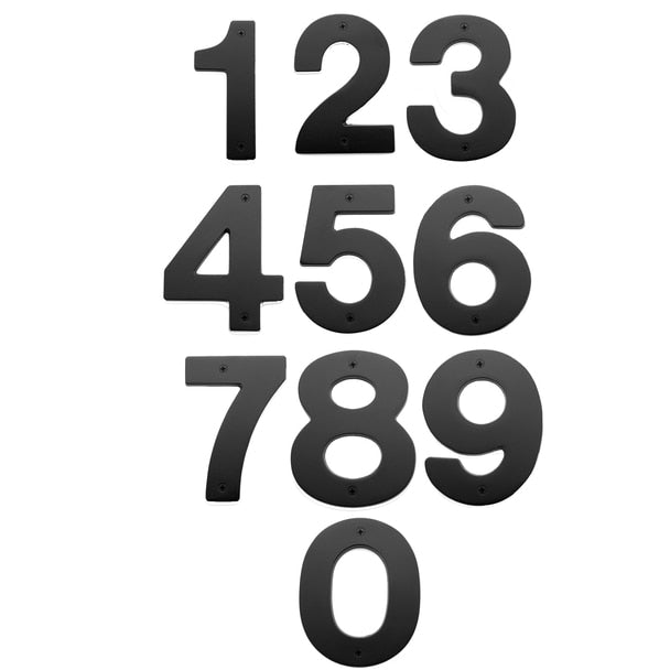 5&quot; House Numbers, Flat Black