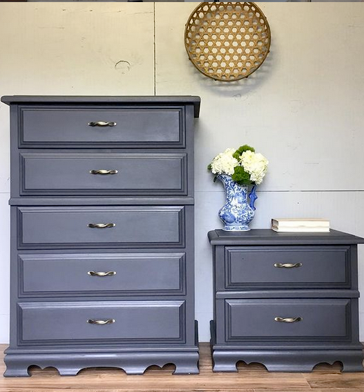 9009BAB Cosmas Twist Pull on dress and end table. 