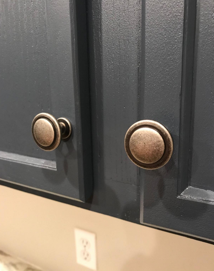 5560WN Weathered Nickel Cabinet Knob Round 