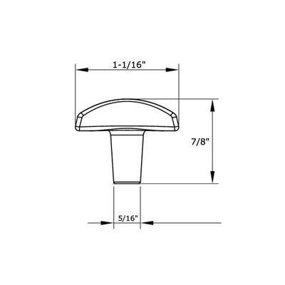 Cosmas 6262ORB Oil Rubbed Bronze Cabinet Knob
