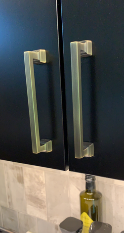 Cosmas 1481-128BAB Brushed Antique Brass Modern Contemporary Cabinet Pull