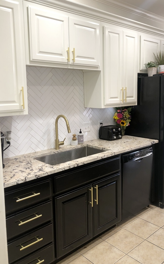 Cosmas 305-160BB Brushed Brass Euro Style Bar Pull