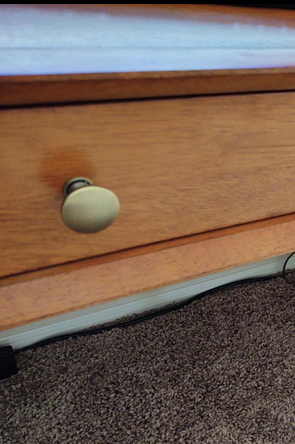 5305BAB close up on wood cabinet