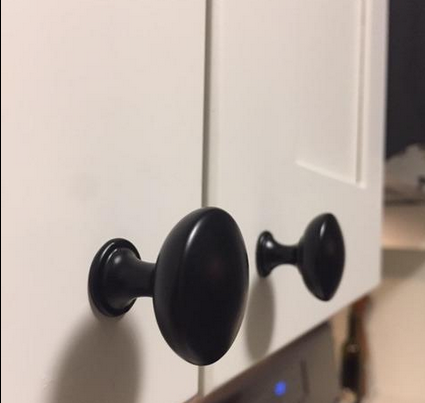 Cosmas 5305FB Flat Black Round Cabinet Knob