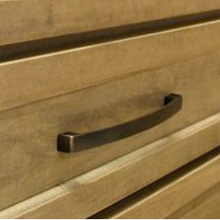 Cosmas modern oil rubbed bronze pulls on wood cabinets