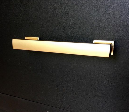 Cosmas 702-3.5BB Brushed Brass Contemporary Cabinet Pull