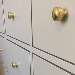 Cosmas 704BB Brushed Brass Round Contemporary Cabinet Knob