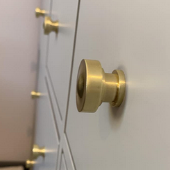 Cosmas 704BB Brushed Brass Round Contemporary Cabinet Knob