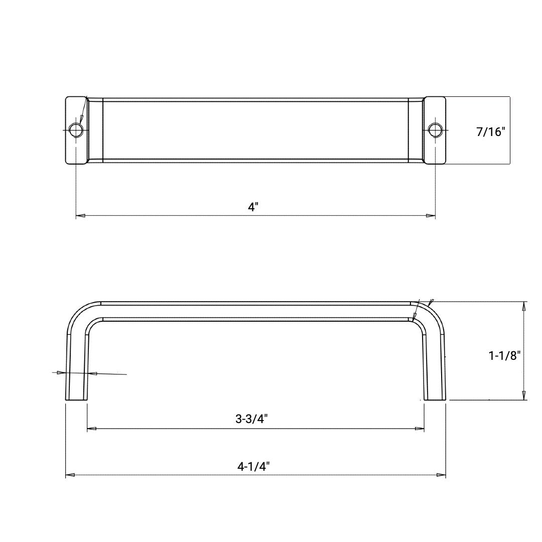 Cosmas 886-4ORB Oil Rubbed Bronze Cabinet Pull