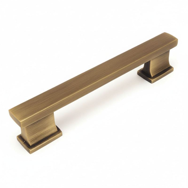 Three and three quarters inch hole spacing drawer pull with square edge design