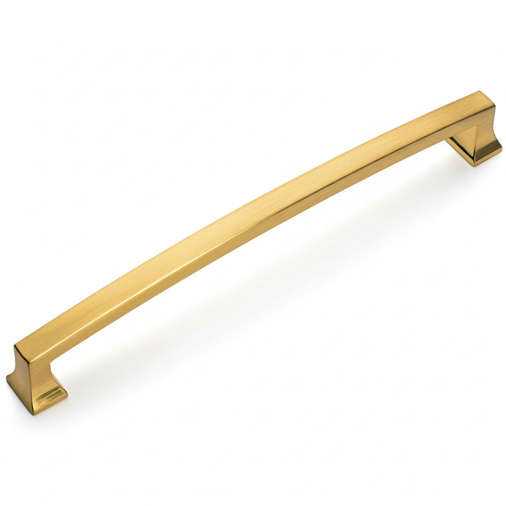Cosmas 755-192BB Brushed Brass Cabinet Pull on a white background