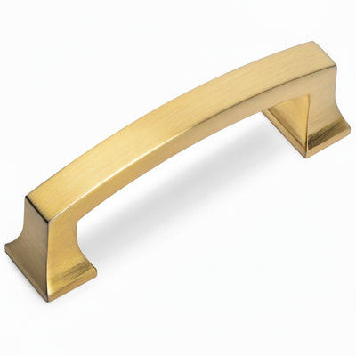 Cosmas 755-3BB Brushed Brass Cabinet Pull on a white background