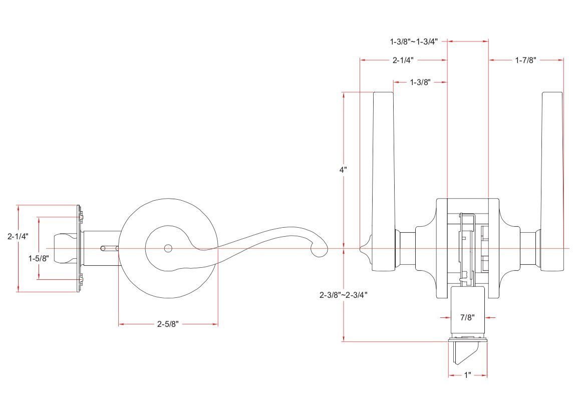Cosmas 50 Series Oil Rubbed Bronze Privacy Door Lever