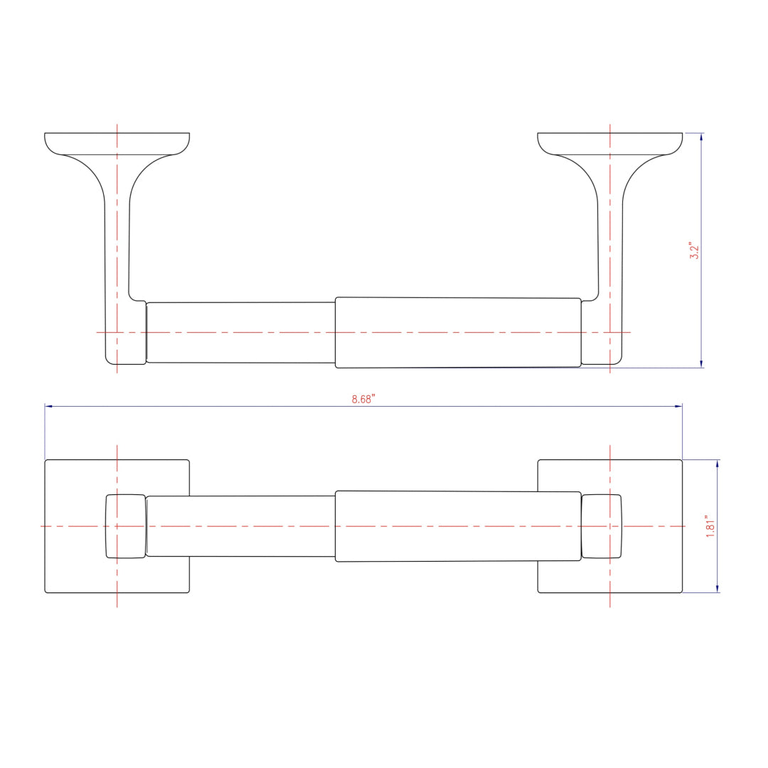 Designers Impressions Eclipse Series 4 Piece Oil Rubbed Bronze Bathroom Hardware Set