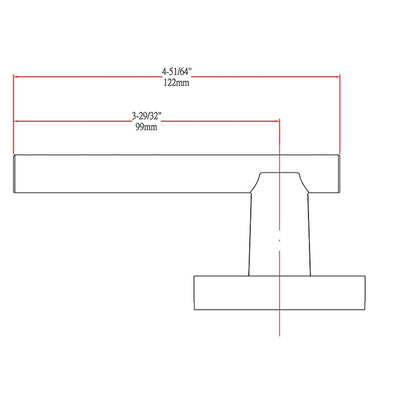 Kain Design Black Dummy Door Lever