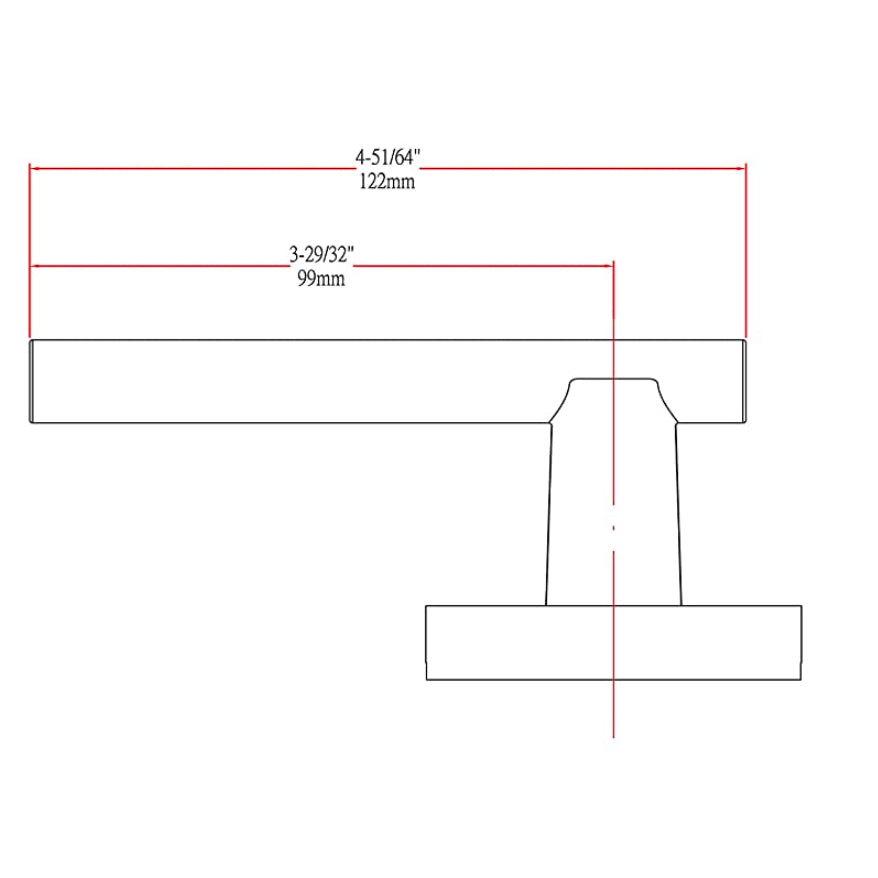 Kain Design Satin Nickel Dummy Door Lever